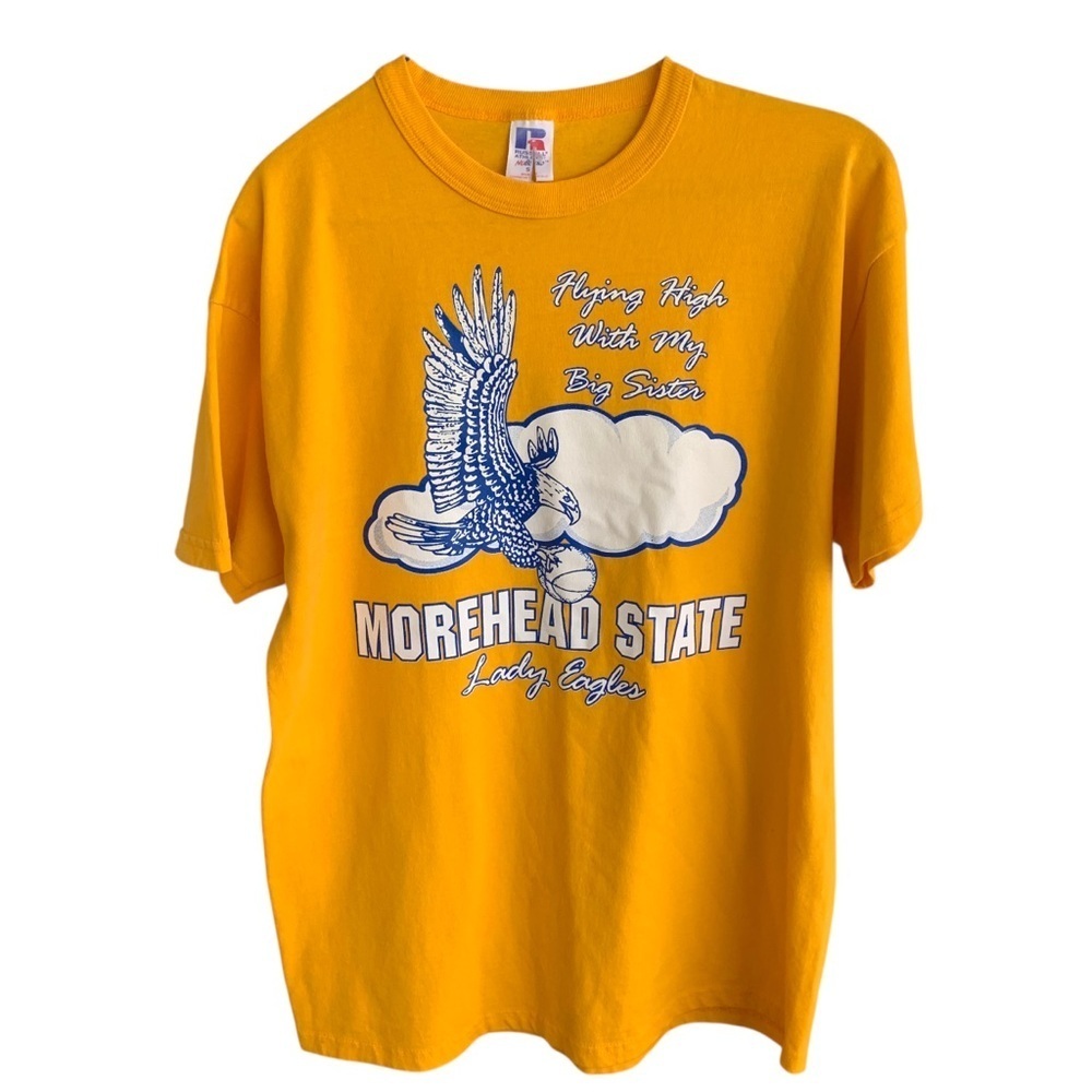 Vintage Tee Shirt Morehead State Lady Eagles Basketball Adult Size Small 90s Y2k - Picture 1 of 6